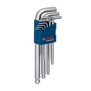 Bosch 9 Pcs Hex Allen Key Set, 1 600 A01 TH5