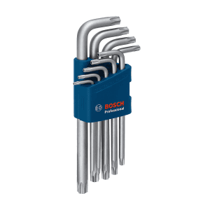 Bosch 9 Pcs Torx Allen Key Set, 1 600 A01 TH4