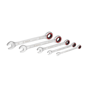 Bosch 5 Pcs Ratchet Spanner Set, 1 600 A02 Z3D