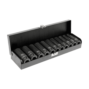 Yato 11 Pcs Hexagonal Deep Impact Socket Set (1/2 inch Sq. Drive), YT-1054