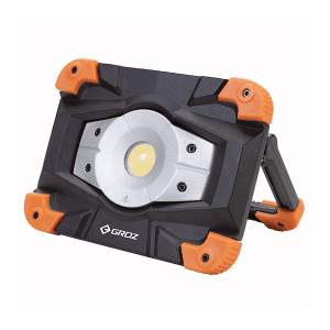 Groz 10W Heavy Duty Rechargeable COB Work Light With Built-In Power Bank, LED/550