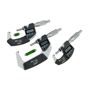 Mitutoyo 3 inch / 76.2 mm Digital Micrometer Set (Pack of 3 Pcs), 293-960-30