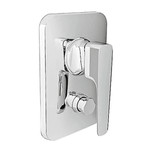 Kohler Aleo+ 40 mm Recessed Bath & Shower Trim With Diverter In Polished Chrome Finish, K-72328IN-4FP-CP