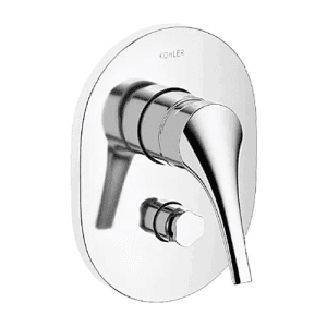 Kohler Vive Recessed Bath & Shower Trim With Diverter In Polished Chrome Finish, K-23971IN-4FP-CP
