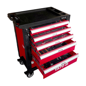 Yato 6 Drawers Roller Cabinet with Tools (217 Pcs), YT-55303