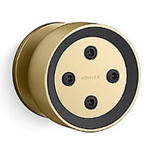 Kohler Statement Round Adjustable Deep Massage Body Spray In French Gold Finish, K-26299IN-AF