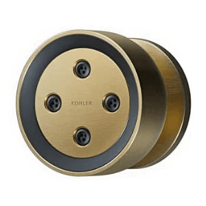Kohler Statement Round Adjustable Deep Massage Body Spray In Brushed Bronze Finish, K-26299IN-BV