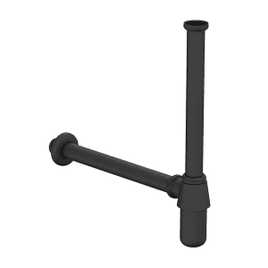 Kohler Complementary 350 mm Bottle Trap Without Drain In Matte Black Finish, K-75823IN-BL