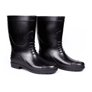 Hillson Chota Hathi Black Dual Density PVC Safety Gumboots