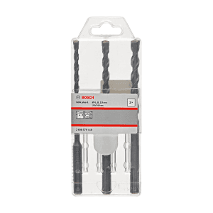 Bosch M6, M8, M10 SDS plus-1 Drill Bits Set (Pack of 3 Pcs), 2 608 579 118