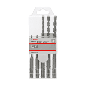 Bosch M5, M6, M6, M8, M10 SDS plus-1 Drill Bits Set (Pack of 5 Pcs), 2 608 579 119