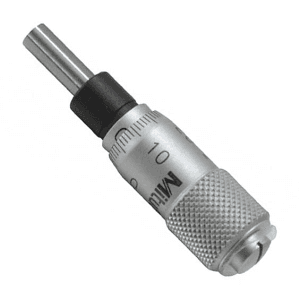 Mitutoyo 0 - 6.5 mm Miniature Micrometer Head without Clamp Nut (Flat), 148-201-10