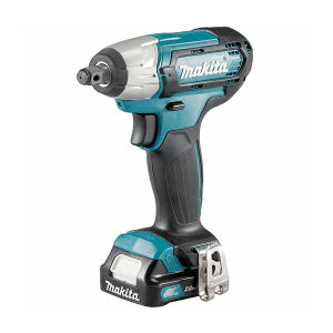 Makita 12V max CXT Li-Ion 145 Nm Cordless Impact Wrench with Charger & 2 Pcs 2.0Ah Batteries, TW141DWAE