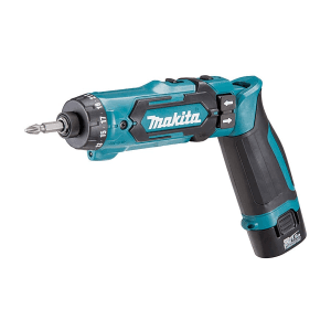 Makita 7.2V Li-Ion 5 mm Cordless Drill Driver (Two-Position) with Charger & 2 Pcs 1.35h Battery, DF012DSE