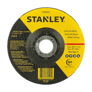 Stanley 125 x 3 x 22.23 mm Metal Cutting Wheel (42 Teeth), STA4522-IN