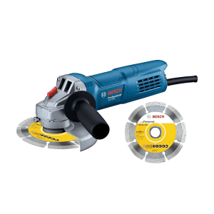 Bosch 100 mm / 4 inch 800W Professional Angle Grinder with 1 Diamond Wheel, GWS 800