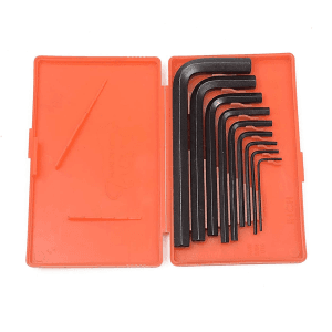 Venus 9 Pcs (1/16 inch - 3/8 inch) Hex Allen Key Set (Black Finish), VAK-403