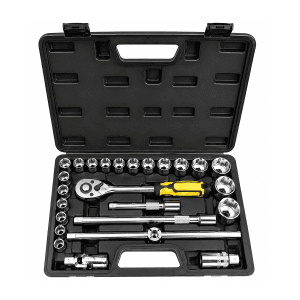 Stanley 24 Pcs 1/2 Inch Sq. Drive Socket Set with Ratchet Handle, STMT79054