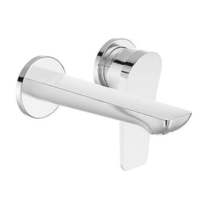 Kohler Fore Arc Single Control Wall Mount Lavatory Faucet Trim Without Drain In Polished Chrome Finish, K-27483IN-4ND-CP