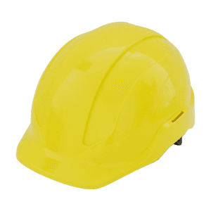 Black+Decker ABS Industrial Safety Helmet With Plastic Suspension & Ratchet Type Adjustment Without Ventilation Holes (Yellow), BXHP0223IN