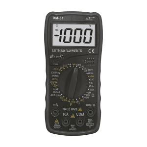 HTC 3-1/2 Digit / 1999 Count True RMS Digital Manual Multimeter, DM-81