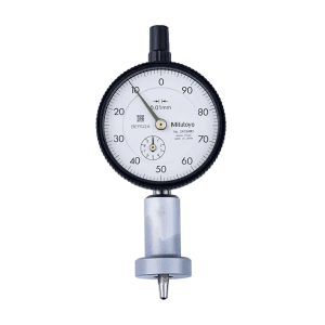 Mitutoyo 0 - 10 mm Dial Depth Gauge with Ball Point Contact Element (Round Base), 7223A