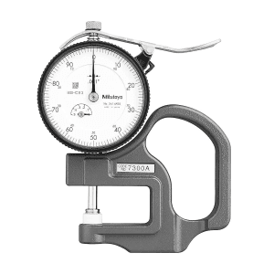 Mitutoyo 0 - 0.5 inch Standard Dial Indicator Thickness Gauge (Ceramic Contact Elements), 7300A