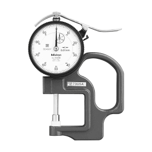 Mitutoyo 0 - 20 mm Standard Dial Indicator Thickness Gauge (Ceramic Contact Elements), 7305A