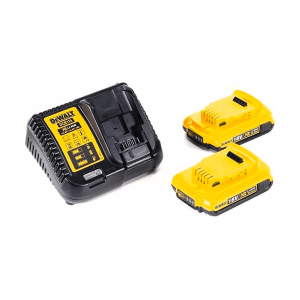 Dewalt 18V Li-ion XR Charger 2 x 2.0Ah Battery Kit, DCB115D2-QW