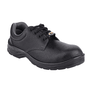 Hillson Single Density Leather Safety Shoes - Metal Toe (Black), 2101