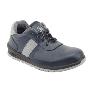 Hillson Dual Density TFP Sole Synthetic Leather Swag Safety Shoes - Steel Toe (Blue & Grey), Swag-1902