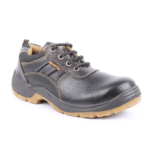 Hillson High Ankle Dual Density Synthetic Leather Sporty Safety Shoes - Steel Toe (Black)