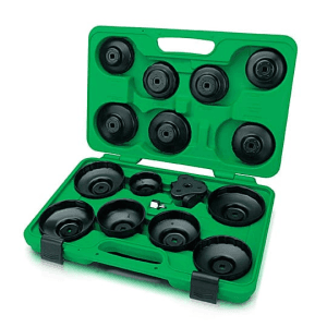 Toptul 16 Pcs Automotive Cup Type Oil Filter Wrench Set, JGAI1601