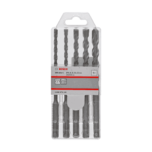 Bosch M6, M6, M8, M10, M12 SDS plus-1 Drill Bits Set (Pack of 5 Pcs), 2 608 579 120
