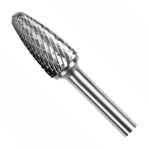 JK 6.00 x 69 mm Tree Radius End Tungsten Carbide Rotary Burr, JKSDTB1