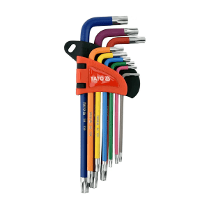 Yato T10  - T50 Tamperproof Torx Allen Key Set (9 Pcs), YT-05633