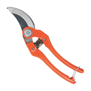 Bahco 230 mm / 9 Inch Bypass Secateurs With Stamped/Pressed Steel Handle & Angled Cutting Head, P121-23-F