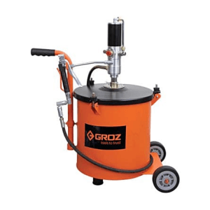 Groz 30 kg Portable Air Operated Grease Pump With Built In Grease Bucket, BGRP/30