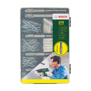Bosch 173 Pcs Fixing Parts Set, 2 607 017 163