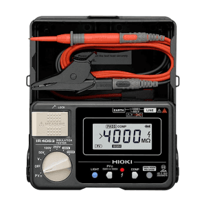 Hioki 1000V - 4000M Ohms Digital Insulation Resistance Tester, IR4053-10