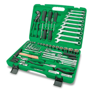 Toptul 80 Pcs Professional Grade 1/2 & 1/4  Inch Sq. Drive 6PT Tool Kit, GCAI8002