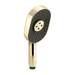 Kohler Statement Multi-Function Oblong Hand Shower With Katalyst Technology In French Gold Finish, K-26284IN-AF