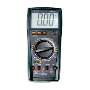 HTC 3-1/2 Digit / 1999 Count Digital Manual Multimeter With Auto Power Off, DM-92