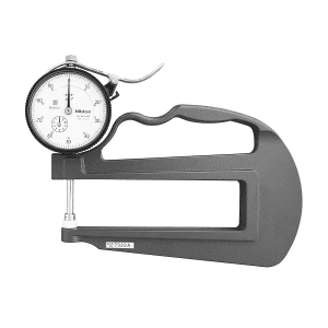 Mitutoyo 0 - 1 inch Dial Indicator Deep Throat Type Thickness Gauge (Ceramic Contact Elements), 7322A