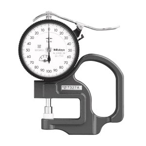 Mitutoyo 0 - 1 mm Standard Dial Indicator Thickness Gauge (Ceramic Contact Elements), 7327A