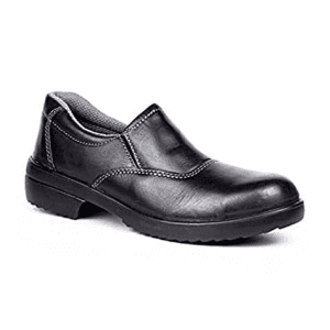 Hillson ISI Marked Single Density Grain Leather LF 02 Ladies Safety Shoes - Steel Toe (Black)