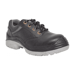 Hillson ISI Marked Double Density Buff Leather Nucleus Safety Shoes - Steel Toe (Black)