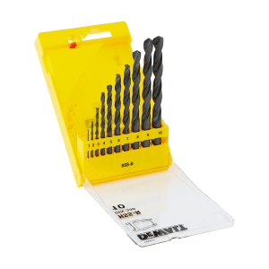 Dewalt 10 Pcs HSS Metal Drill Bit Set, DT5911