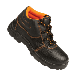 Paragon High Ankle Safety Shoe 705 - Steel Toe (Black & Orange), PV0705GP