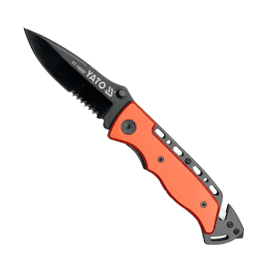 Yato 200 mm Folding Knife with Black Blade, YT-76052